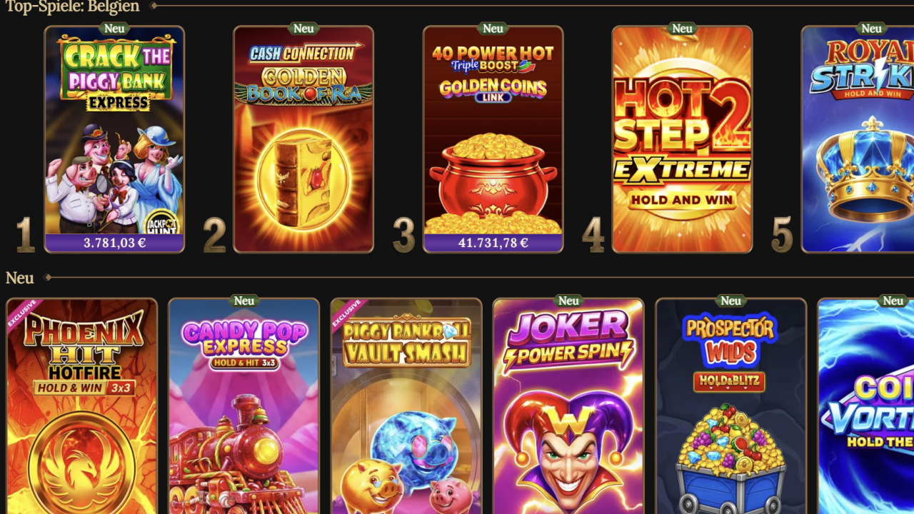 Betwest Casino games